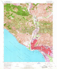 Ventura California Historical topographic map, 1:24000 scale, 7.5 X 7.5 Minute, Year 1951