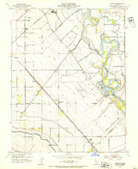 Vernalis California Historical topographic map, 1:24000 scale, 7.5 X 7.5 Minute, Year 1952