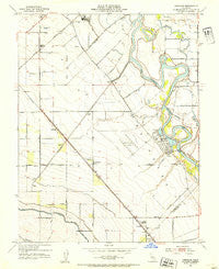 Vernalis California Historical topographic map, 1:24000 scale, 7.5 X 7.5 Minute, Year 1952