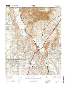 Victorville California Current topographic map, 1:24000 scale, 7.5 X 7.5 Minute, Year 2015
