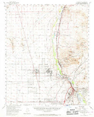 Victorville California Historical topographic map, 1:62500 scale, 15 X 15 Minute, Year 1956