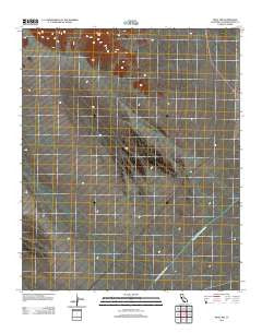 Vidal NW California Historical topographic map, 1:24000 scale, 7.5 X 7.5 Minute, Year 2012