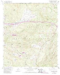Viejas Mountain California Historical topographic map, 1:24000 scale, 7.5 X 7.5 Minute, Year 1960