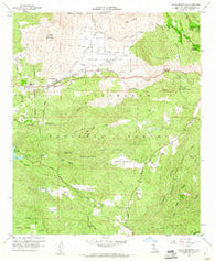 Viejas Mountain California Historical topographic map, 1:24000 scale, 7.5 X 7.5 Minute, Year 1960