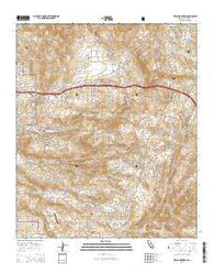 Viejas Mountain California Current topographic map, 1:24000 scale, 7.5 X 7.5 Minute, Year 2015