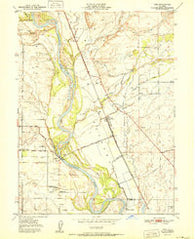 Vina California Historical topographic map, 1:24000 scale, 7.5 X 7.5 Minute, Year 1951