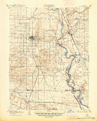 Vina California Historical topographic map, 1:62500 scale, 15 X 15 Minute, Year 1904