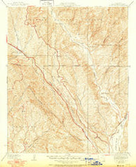 Violin Canyon California Historical topographic map, 1:24000 scale, 7.5 X 7.5 Minute, Year 1937