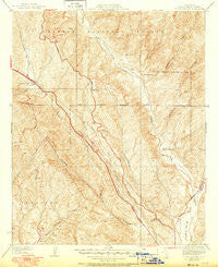 Violin Canyon California Historical topographic map, 1:24000 scale, 7.5 X 7.5 Minute, Year 1937