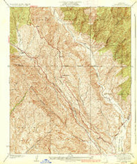 Violin Canyon California Historical topographic map, 1:24000 scale, 7.5 X 7.5 Minute, Year 1937