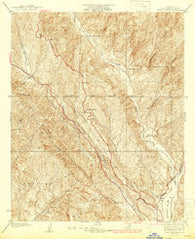 Violin Canyon California Historical topographic map, 1:24000 scale, 7.5 X 7.5 Minute, Year 1937