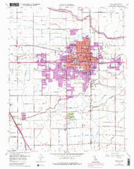 Visalia California Historical topographic map, 1:24000 scale, 7.5 X 7.5 Minute, Year 1949