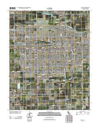 Visalia California Historical topographic map, 1:24000 scale, 7.5 X 7.5 Minute, Year 2012