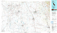 Visalia California Historical topographic map, 1:100000 scale, 30 X 60 Minute, Year 1993