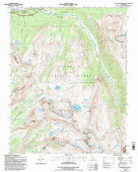 Vogelsang Peak California Historical topographic map, 1:24000 scale, 7.5 X 7.5 Minute, Year 1994