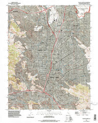 Walnut Creek California Historical topographic map, 1:24000 scale, 7.5 X 7.5 Minute, Year 1993