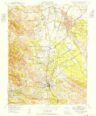 Walnut Creek California Historical topographic map, 1:24000 scale, 7.5 X 7.5 Minute, Year 1949