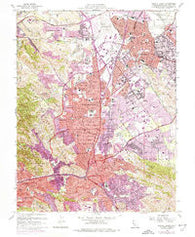Walnut Creek California Historical topographic map, 1:24000 scale, 7.5 X 7.5 Minute, Year 1959