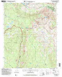 Ward Mountain California Historical topographic map, 1:24000 scale, 7.5 X 7.5 Minute, Year 2004
