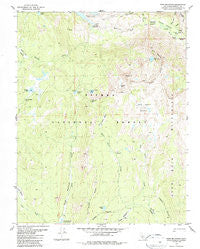Ward Mountain California Historical topographic map, 1:24000 scale, 7.5 X 7.5 Minute, Year 1982