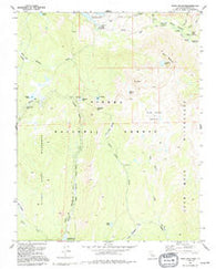 Ward Mountain California Historical topographic map, 1:24000 scale, 7.5 X 7.5 Minute, Year 1990