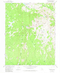 Ward Mountain California Historical topographic map, 1:24000 scale, 7.5 X 7.5 Minute, Year 1982