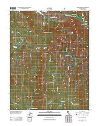 Ward Mountain California Historical topographic map, 1:24000 scale, 7.5 X 7.5 Minute, Year 2012