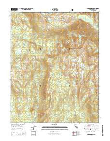 Ward Mountain California Current topographic map, 1:24000 scale, 7.5 X 7.5 Minute, Year 2015