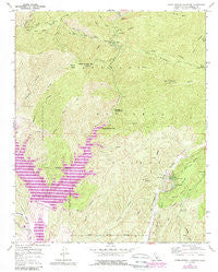 Warm Springs Mountain California Historical topographic map, 1:24000 scale, 7.5 X 7.5 Minute, Year 1958