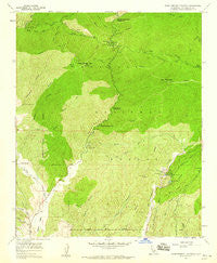 Warm Springs Mountain California Historical topographic map, 1:24000 scale, 7.5 X 7.5 Minute, Year 1958