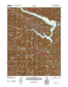 Warm Springs Dam California Historical topographic map, 1:24000 scale, 7.5 X 7.5 Minute, Year 2012