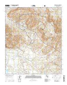 Warner Springs California Current topographic map, 1:24000 scale, 7.5 X 7.5 Minute, Year 2015