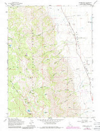 Warren Peak California Historical topographic map, 1:24000 scale, 7.5 X 7.5 Minute, Year 1963