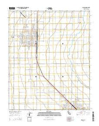Wasco California Current topographic map, 1:24000 scale, 7.5 X 7.5 Minute, Year 2015