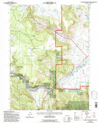 Washington Mountain California Historical topographic map, 1:24000 scale, 7.5 X 7.5 Minute, Year 1993