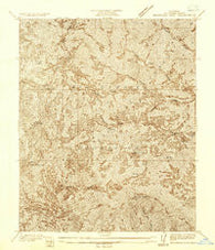 Waterman Mtn California Historical topographic map, 1:24000 scale, 7.5 X 7.5 Minute, Year 1936