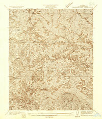 Waterman Mtn California Historical topographic map, 1:24000 scale, 7.5 X 7.5 Minute, Year 1936