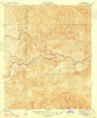 Waterman Mtn California Historical topographic map, 1:24000 scale, 7.5 X 7.5 Minute, Year 1941