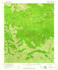 Waterman Mtn California Historical topographic map, 1:24000 scale, 7.5 X 7.5 Minute, Year 1959