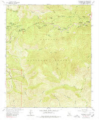 Waterman Mtn California Historical topographic map, 1:24000 scale, 7.5 X 7.5 Minute, Year 1959