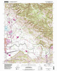 Watsonville East California Historical topographic map, 1:24000 scale, 7.5 X 7.5 Minute, Year 1995