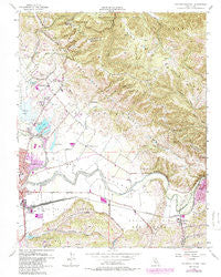 Watsonville East California Historical topographic map, 1:24000 scale, 7.5 X 7.5 Minute, Year 1955