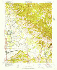 Watsonville East California Historical topographic map, 1:24000 scale, 7.5 X 7.5 Minute, Year 1955