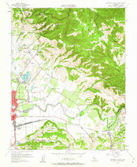 Watsonville East California Historical topographic map, 1:24000 scale, 7.5 X 7.5 Minute, Year 1955