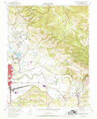 Watsonville East California Historical topographic map, 1:24000 scale, 7.5 X 7.5 Minute, Year 1955