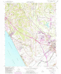 Watsonville West California Historical topographic map, 1:24000 scale, 7.5 X 7.5 Minute, Year 1954