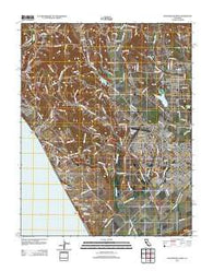 Watsonville West California Historical topographic map, 1:24000 scale, 7.5 X 7.5 Minute, Year 2012