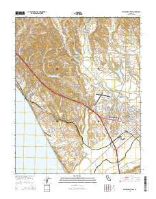 Watsonville West California Current topographic map, 1:24000 scale, 7.5 X 7.5 Minute, Year 2015