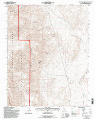 Waucoba Canyon California Historical topographic map, 1:24000 scale, 7.5 X 7.5 Minute, Year 1994