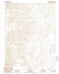 Waucoba Canyon California Historical topographic map, 1:24000 scale, 7.5 X 7.5 Minute, Year 1987